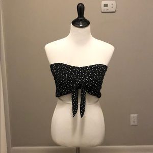 Polka dot tube top